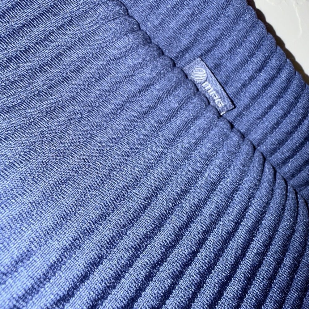 New MPG Mondetta Performance Gear Long Full Zip Ribbed Jacket Blue Women Size S - Picture 6 of 8
